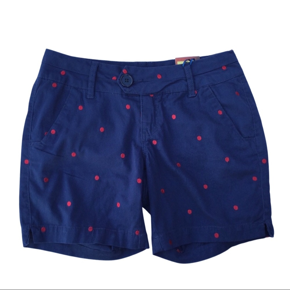 Blue Epic Polkadot 4” Shorts Navy Blue & Red 4